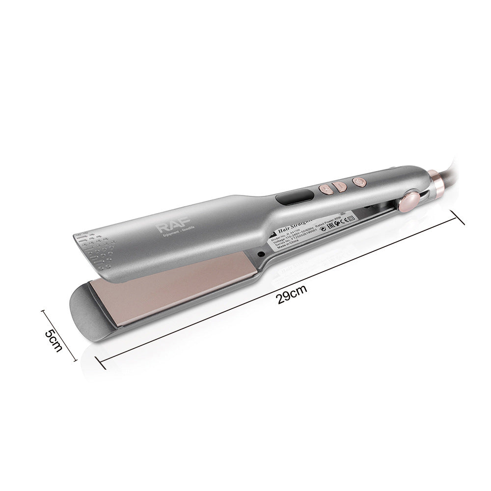 RAF EU Standard Hair Straightener Curler Negative Ion Hair Straightener Home Use Volumizing Hair Root Straightening Iron