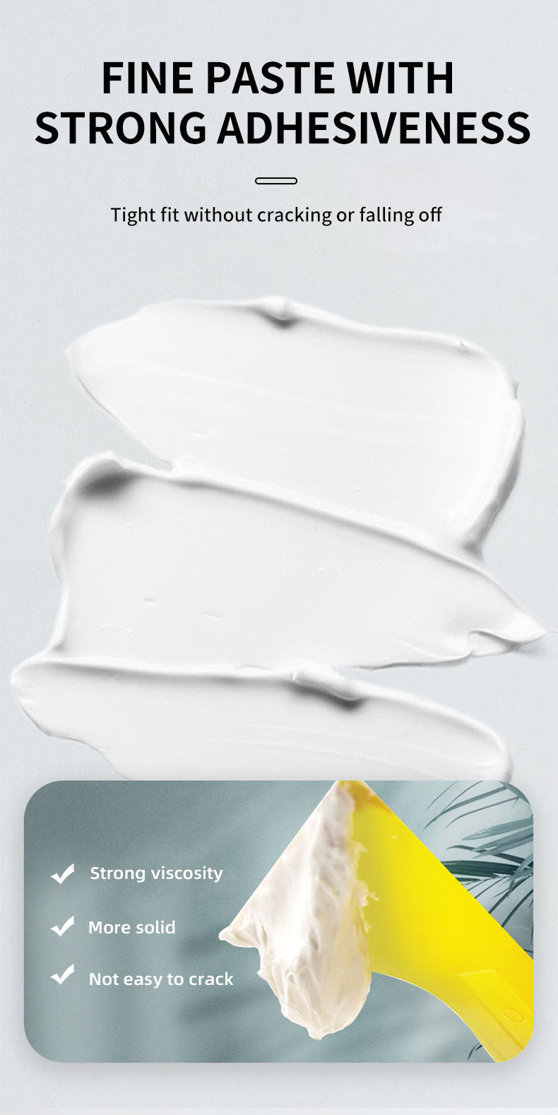 Wall Repair Paste for Repairing Wall Holes and Peeling, Household Putty Paste for Cracks and Nail Holes, White Wall Paste for Wall Repair