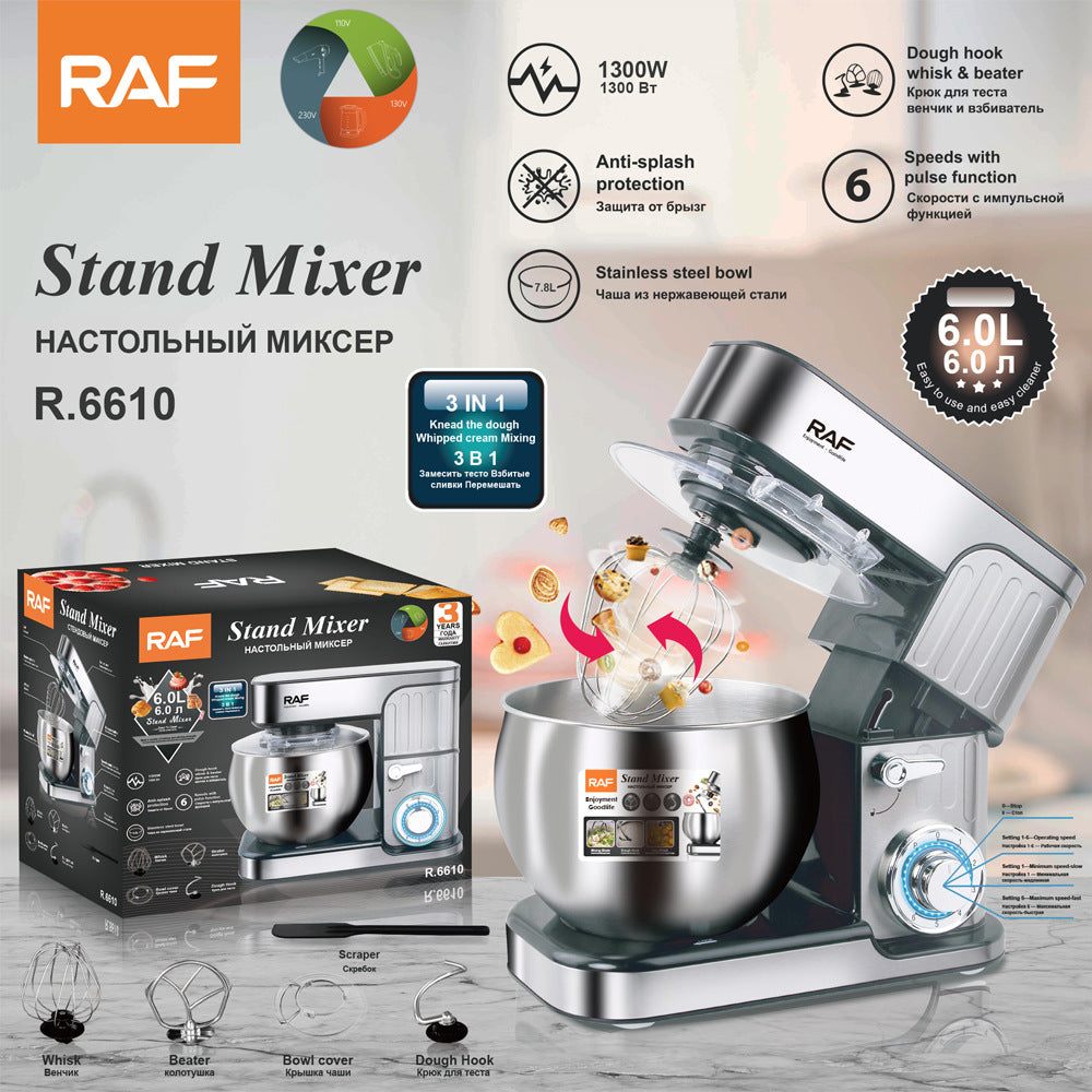 RAF European standard multifunctional home kitchen food processor Small Fully Automatic Dough Kneading and Fermentation Machine R6610