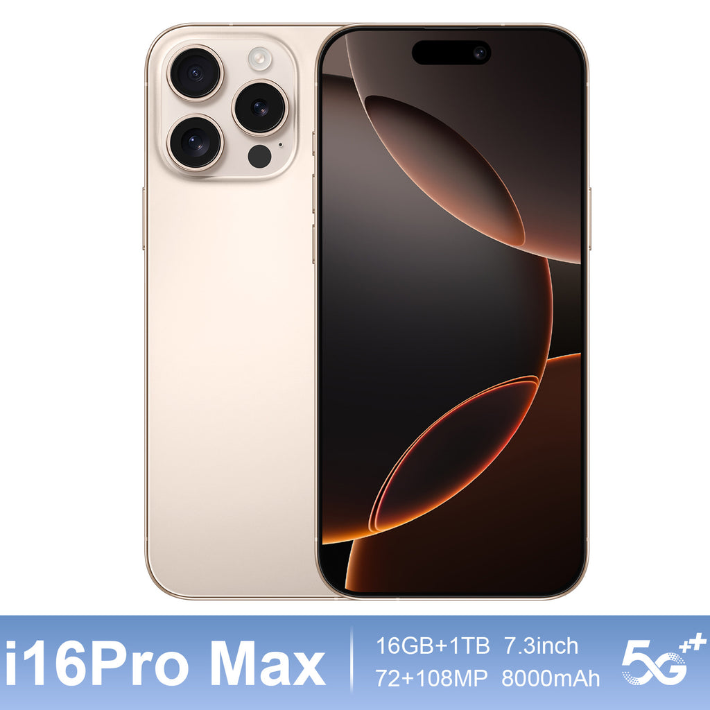 Hot-Selling Android Phone i16Pro Max Smartphone7.3Inch16+1T Factory Direct Sales of Mobile Phones