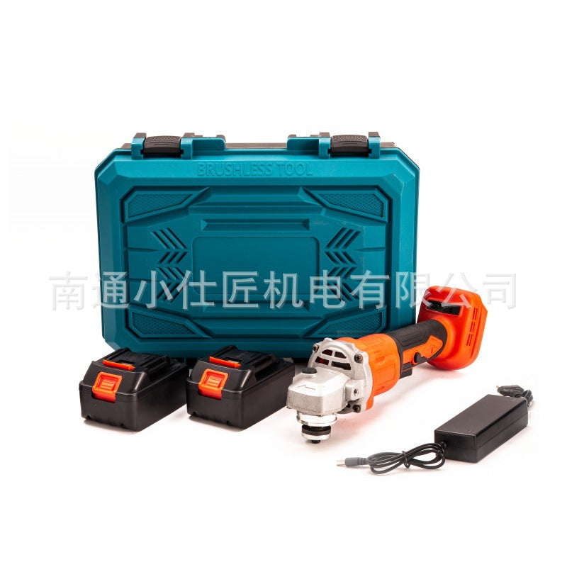 Brushless Angle Grinder High Power Polisher Cordless Rechargeable Cutting Grinding Household Lithium Battery Angle Grinder