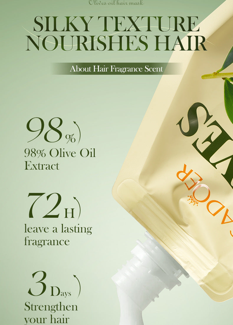 Olive Oil Hair Mask350g SADOER Repair and Improve Frizz Bagged Hair Mask Cross-Border Wholesale