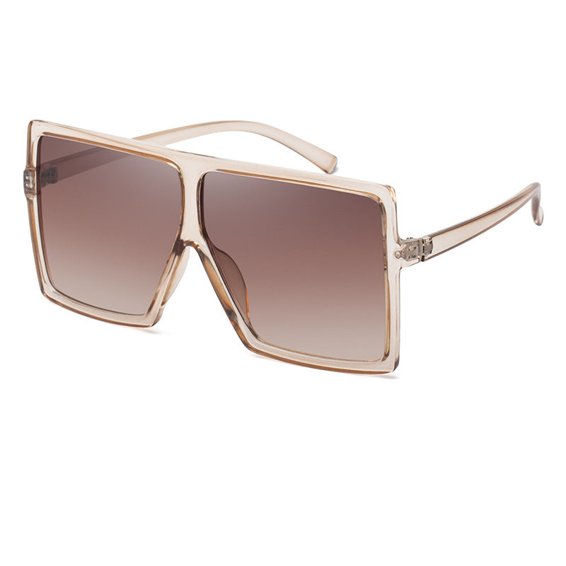 Large Frame UV Protection Sunglasses17059European and American Fashion Internet Celebrity Sunglasses for Women Trendy sunglasses