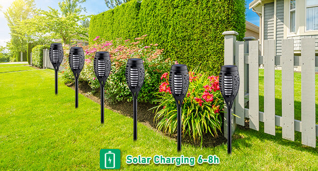 Popular96LED Solar Torch Light Outdoor Garden Flame Light51LED Lawn Garden Landscape Light