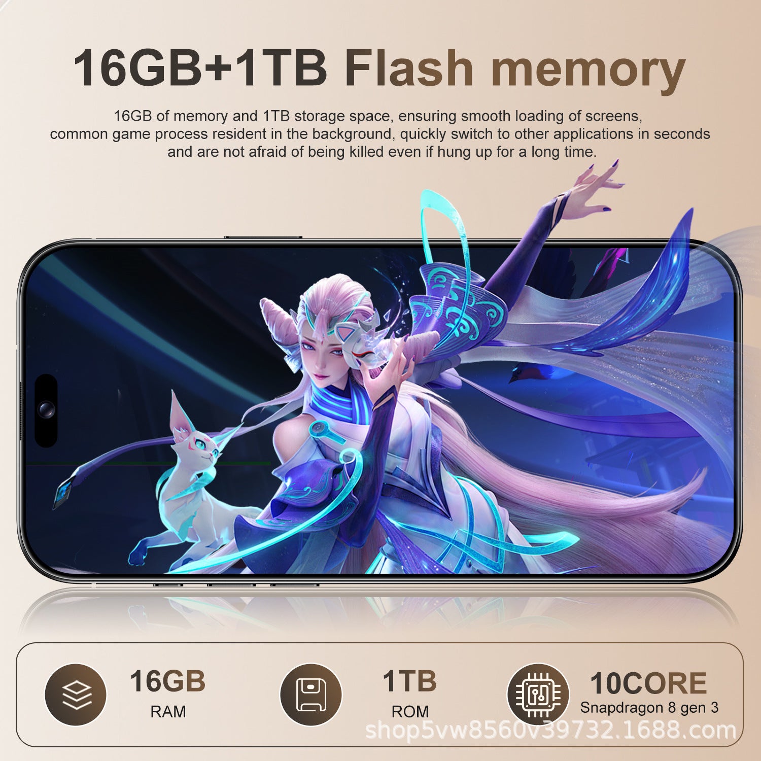 Hot selling product A16 ProMax Android Smartphone16+1T Factory Direct Sales Mobile Phones