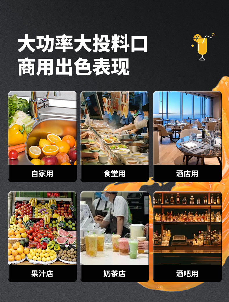 Dropshipping Juicer with Pulp Separator, Small Household Juice Maker, Stainless Steel Multifunctional Fruit Extractor