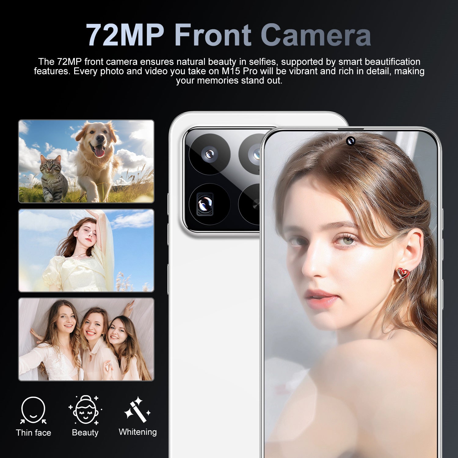 Popular M15 Pro Android Smartphone16+1T Factory Direct Sales Mobile Phone Available