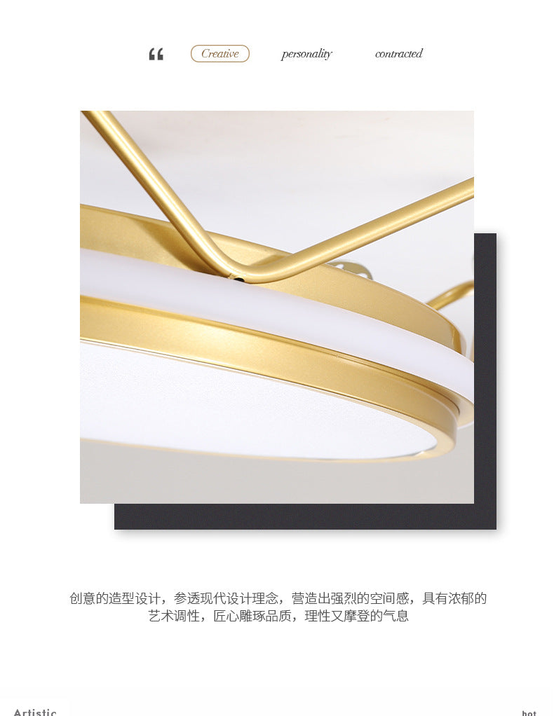 Children's Room Crown Ceiling Lamp led Room Bedroom Lamp Iron Art Boys Girls Energy-saving Eye Protection Cartoon Lamp Wholesale