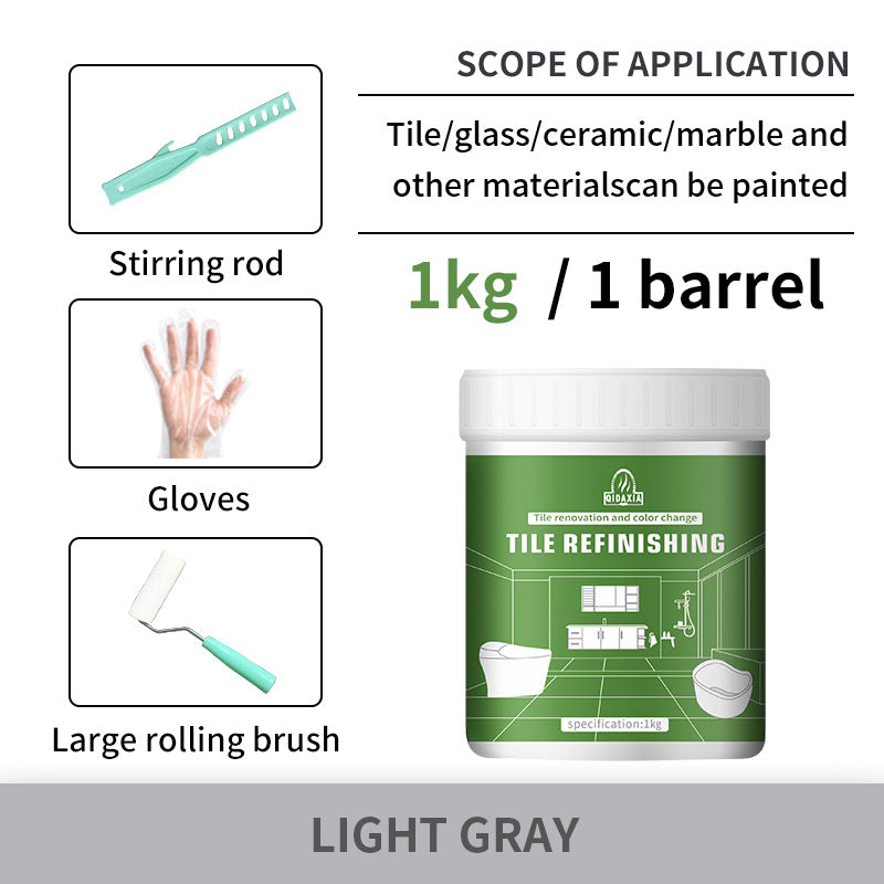 Xiyin Water-Based Tile Paint Bathroom Floor Tile Renovation Paint Special Paint Wear-Resistant Glass Color-Changing Paint Tile Paint