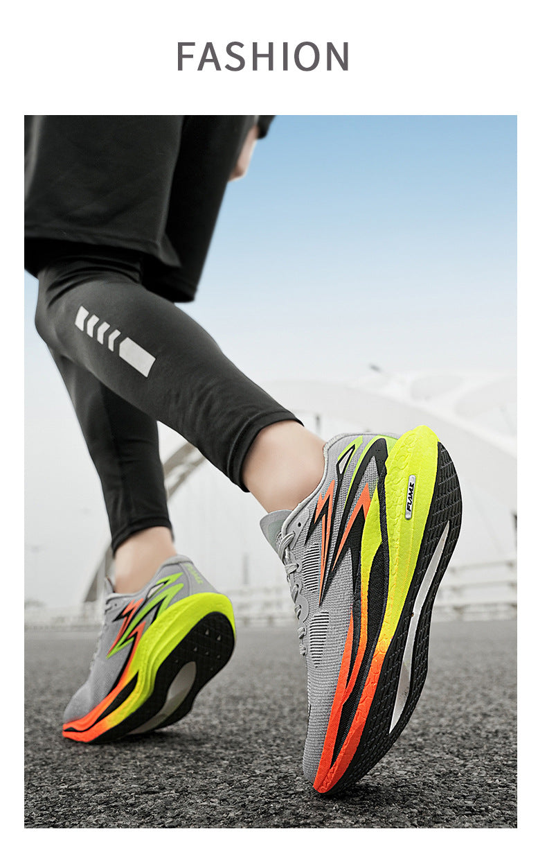 Summer New Style Fei Ran4Jacquard Breathable Comfortable Sports Men's Shoes Fashionable Lightweight Cushioned Wear-resistant Youth Running Shoes