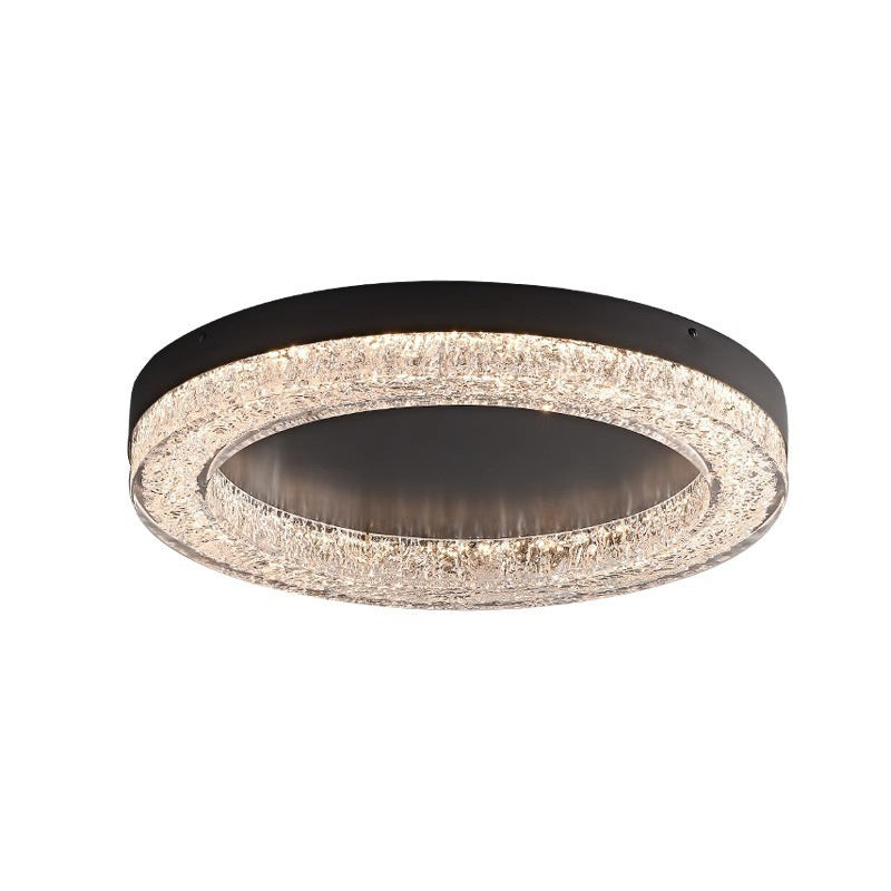 Italian Minimalist Master Bedroom Light led Resin Ceiling Lamp Modern Minimalist High-End Light Luxury Crystal Ice Crack Living Room Lamp