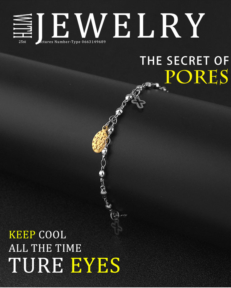 New Cross Bracelet for Women Stainless Steel Niche Design Personality Versatile Titanium Steel Jewelry Factory Wholesale