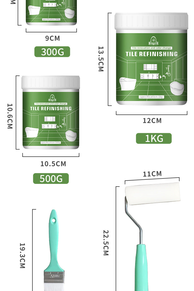 Xiyin Water-Based Tile Paint Bathroom Floor Tile Renovation Paint Special Paint Wear-Resistant Glass Color-Changing Paint Tile Paint
