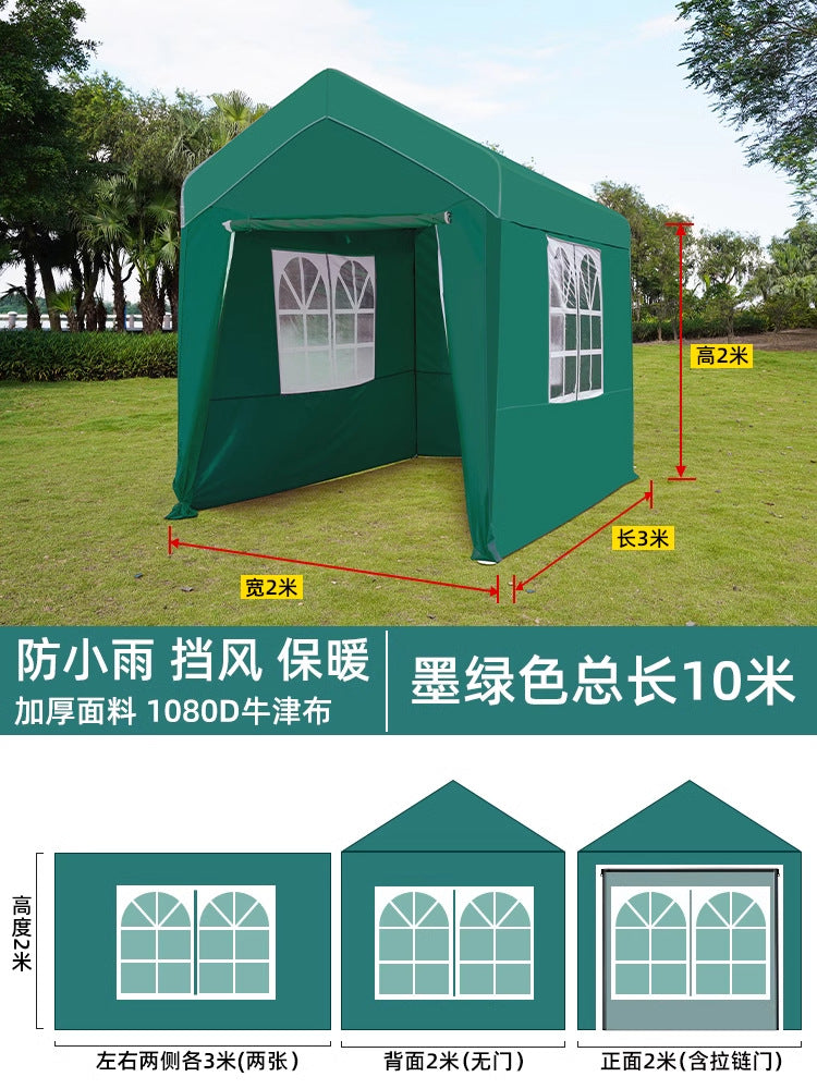 Camping Internet Celebrity Market Stall Tent Cover Thickened Windproof Rainproof Coldproof Outdoor Windproof Cloth Distribution and Dropshipping