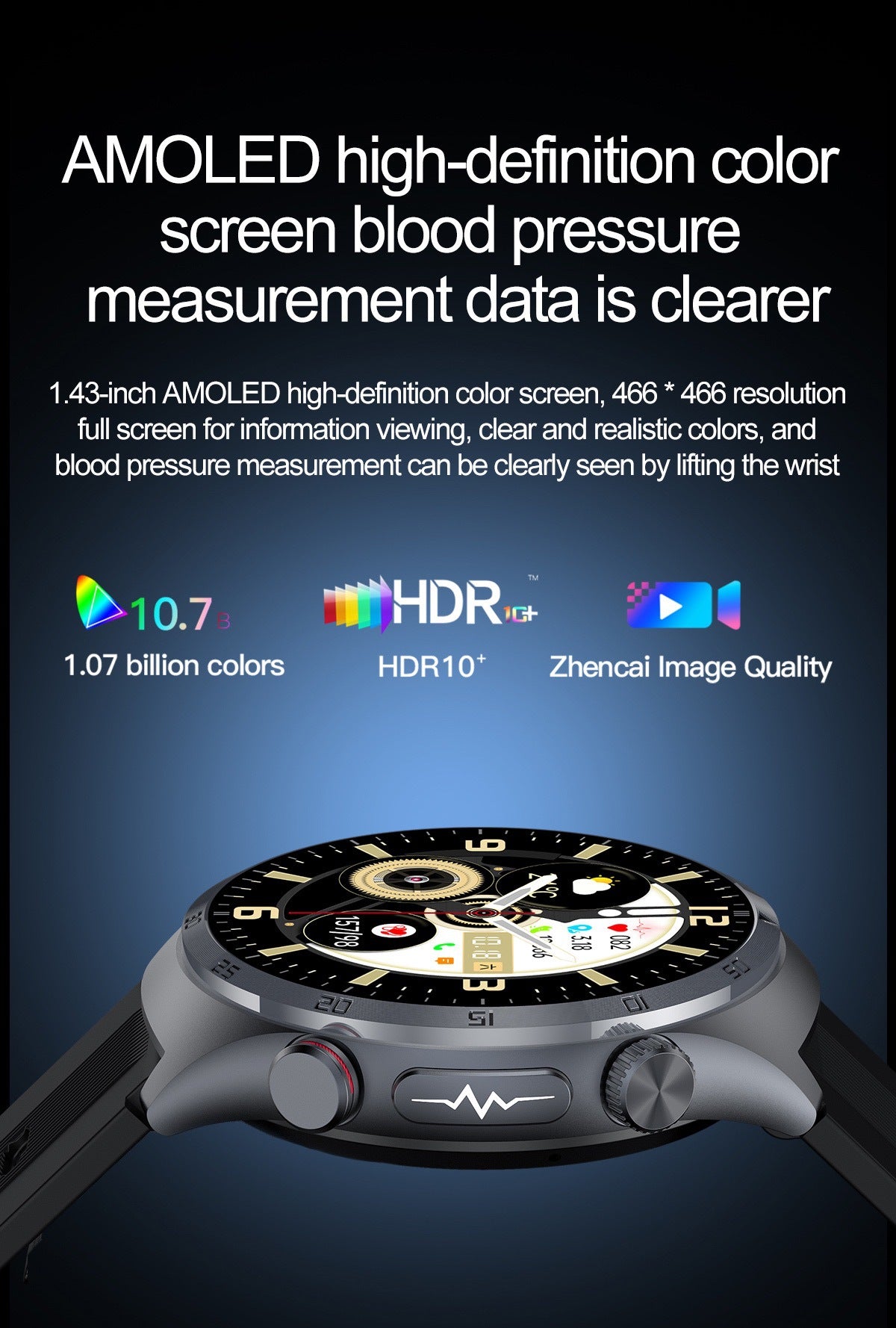 S25Pump Blood Pressure Watch Blood Sugar Blood Oxygen Bluetooth Call Heart Rate Blood Oxygen Monitoring Pump Blood Pressure Watch