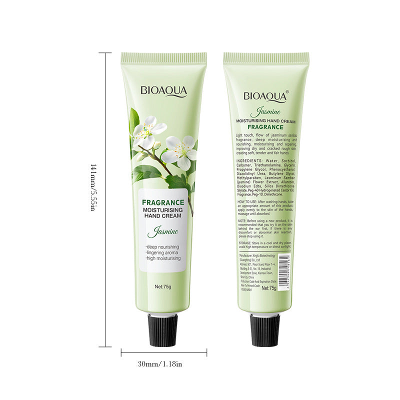 Flower Moisturizing Hand Cream BIOAOUA Autumn and Winter Sakura Moisturizing Hand Cream Cross-Border Foreign Trade Wholesale