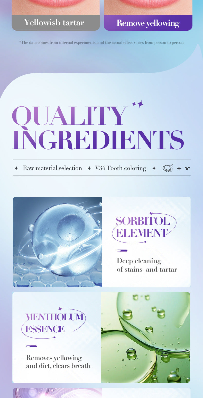 V34Whitening Foam Toothpaste SADOER Clean Teeth Clean Mousse Cross-Border Foreign Trade Wholesale