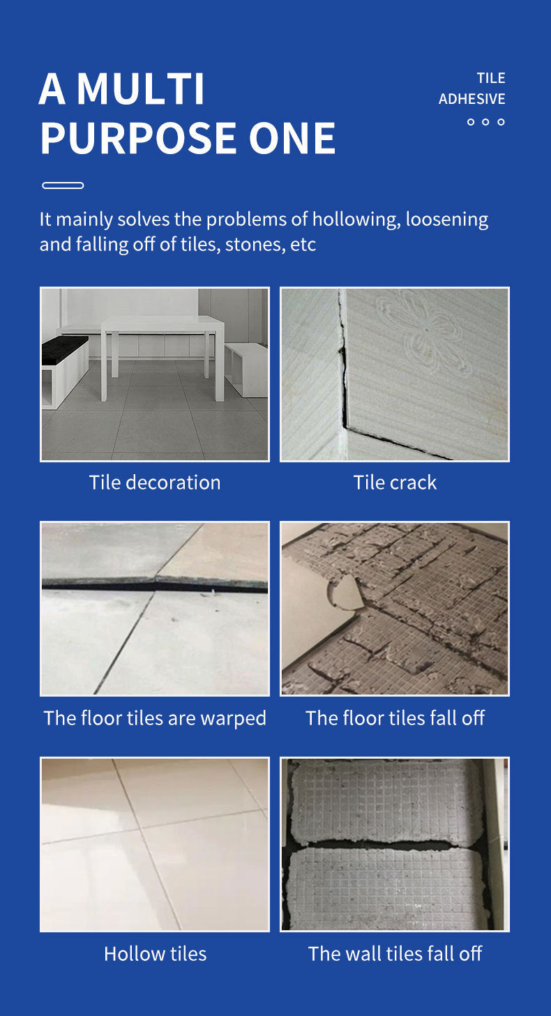 Tile Adhesive Cement Repair Floor Tile Hollow Drum Penetration Bonding Repair Wall Tile Falling Back Adhesive Strong Bonding Agent