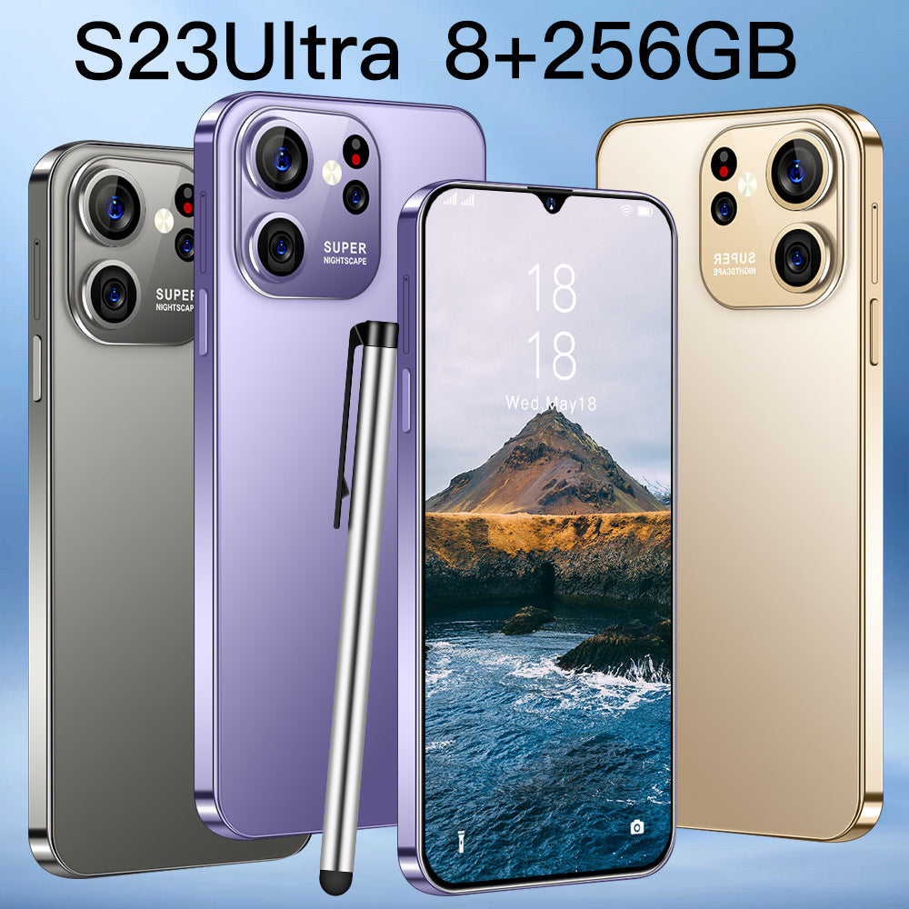 New s23ultra Smartphone6.8Inch High Definition Screen All-in-One Machine4G Android Student Phone Wholesale
