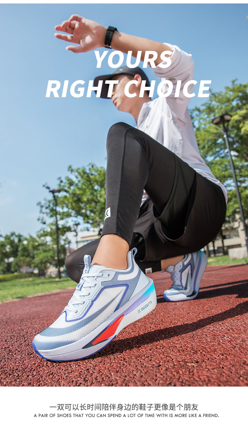 2025Plus Size Sports Shoes Racing Training Carbon Plate Sports Shoes Lightweight Men and Women Autumn Running Shoes