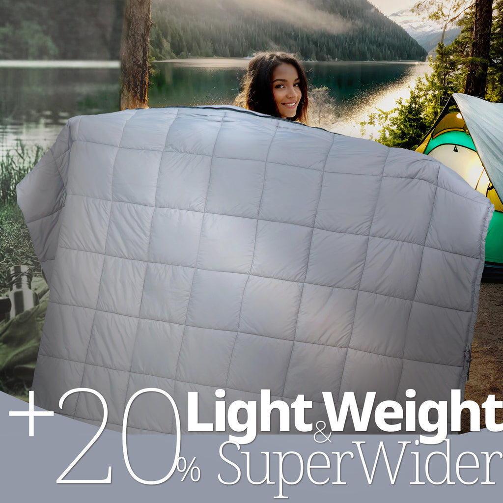 Adult Camping Sleeping Bag Blanket Winter Camping Travel Down Quilt Home Ultra-light Nap Warm Blanket