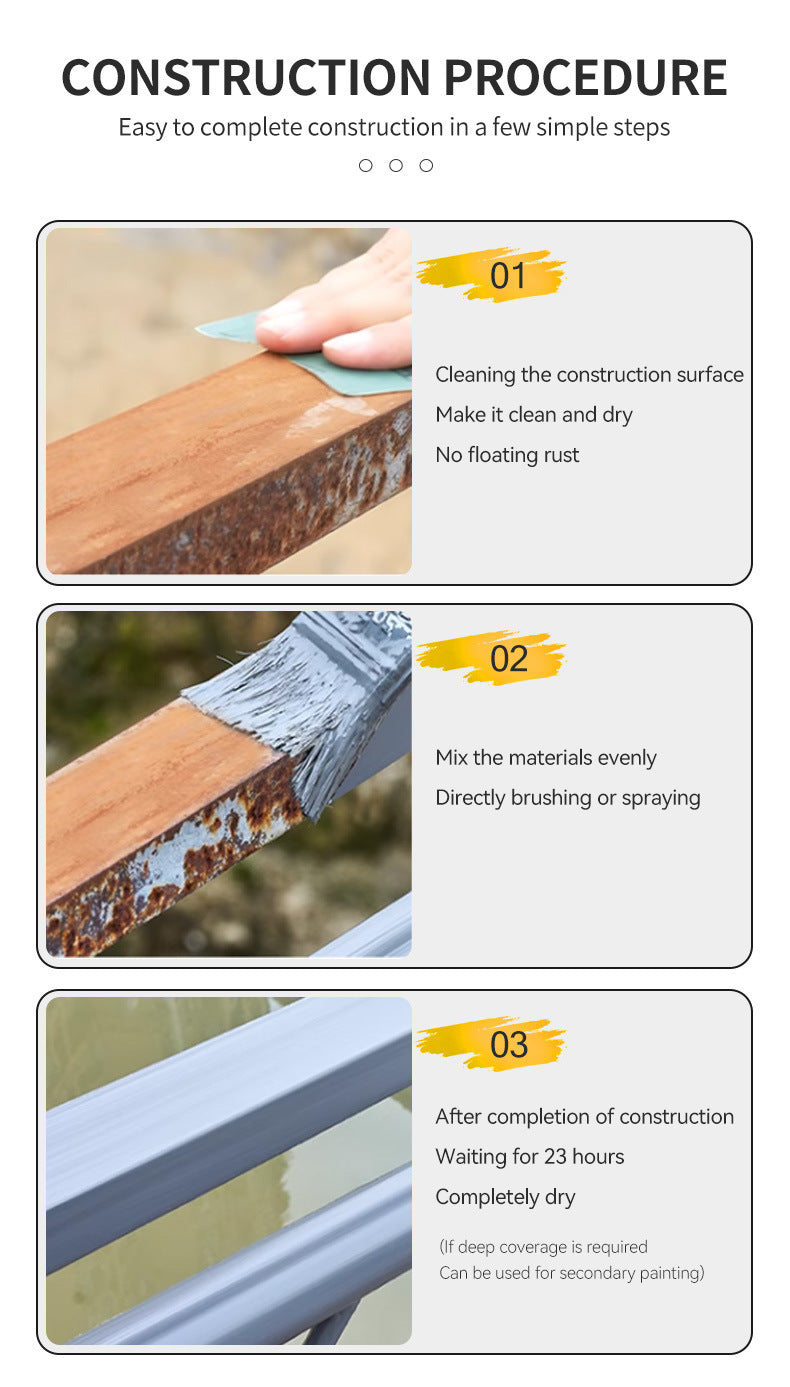 baolisi Colorful Rust Conversion Paint Southeast Asia Water-Based Metal Door and Window Rust Remover