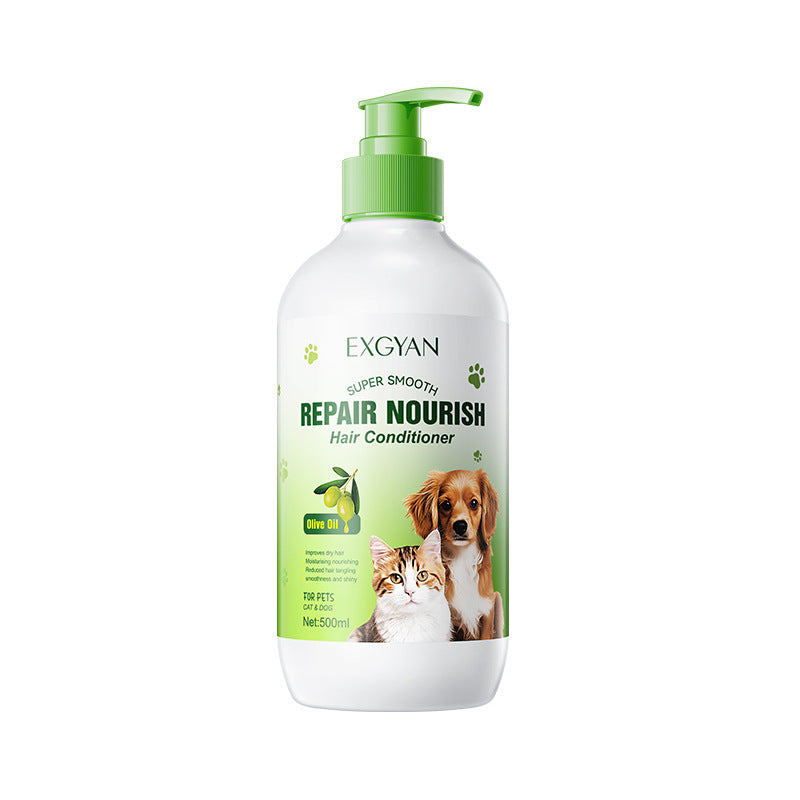 Pet Olive Conditioner EXGYAN Moisturizing and Beautifying Hair Conditioner for Cats and Dogs Cross-Border Wholesale