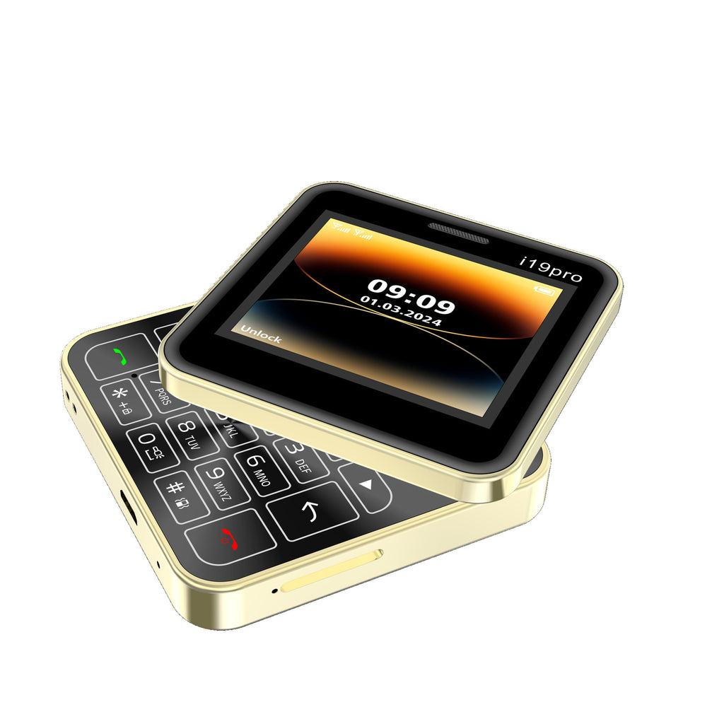 New i19pro Dual SIM Mobile Non-Smartphone,Rotating Phone Buttons for Elderly2G Mobile phone