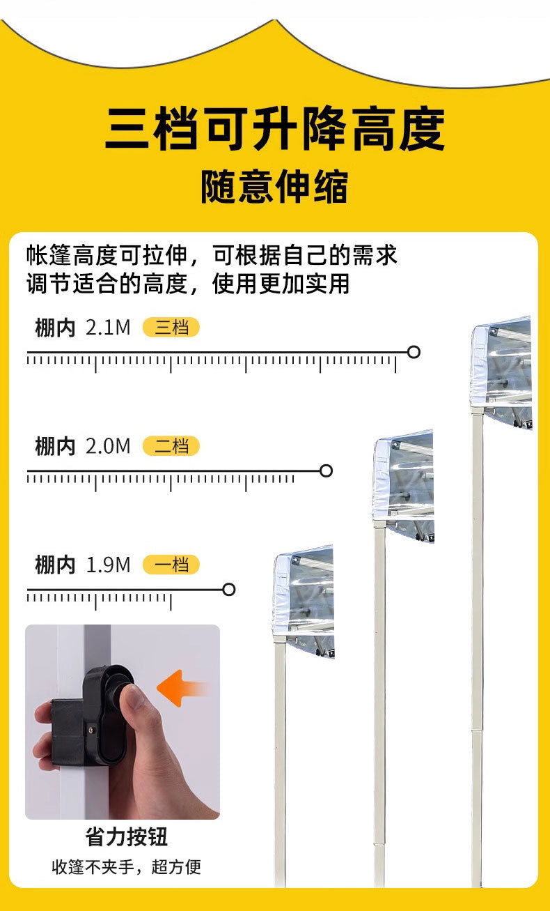 Sunroom Fully Transparent Enclosure Tent Outdoor Rainproof Windproof Balcony Awning Simple Insulation Flower Room Sunshade