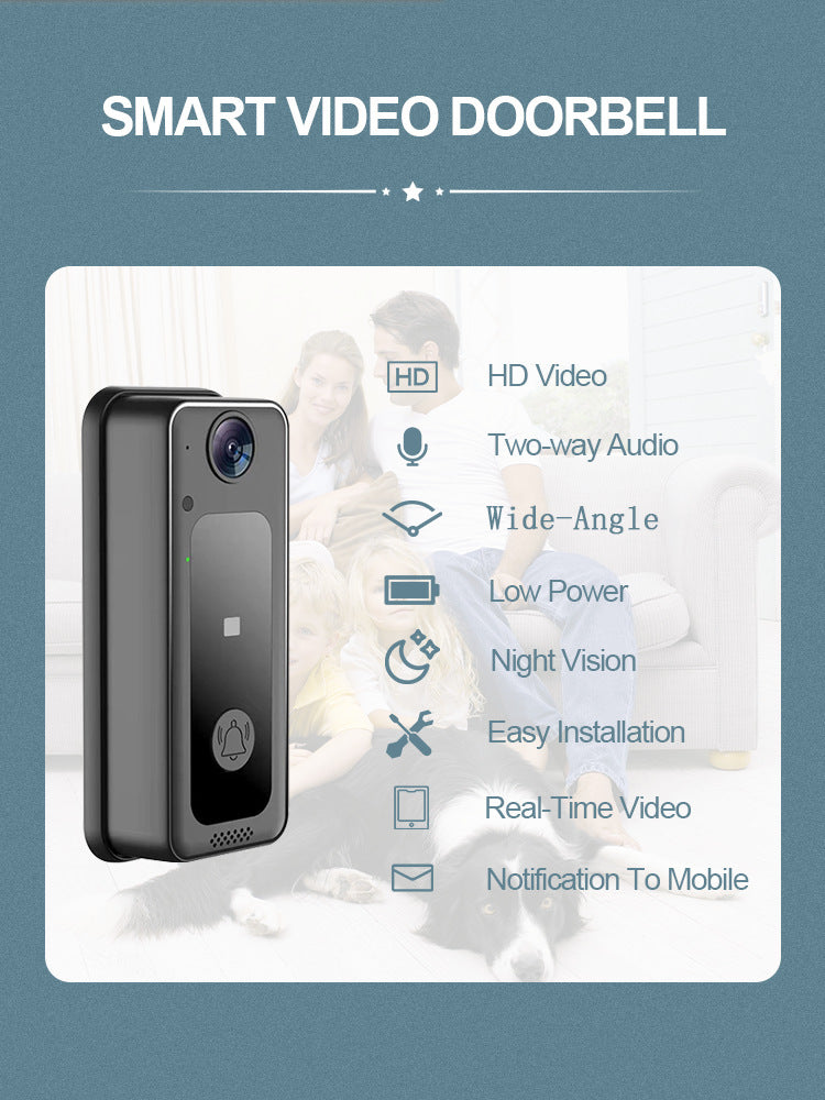 M3Smart Visual Doorbell Night Vision Graffiti HD Cloud Storage Wireless Home WIFI Remote Intercom Monitoring