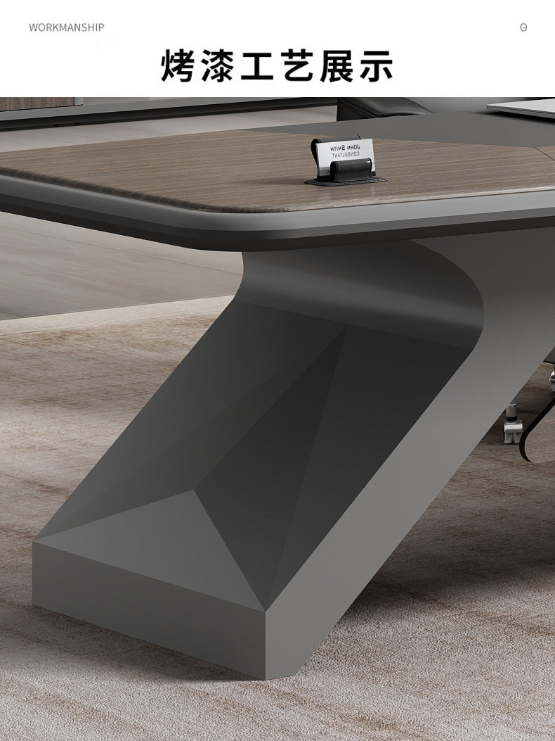 Painted Office Desk Executive Desk President Leader Chairman Boss Desk Office Manager Desk Office Desk and Chair Set