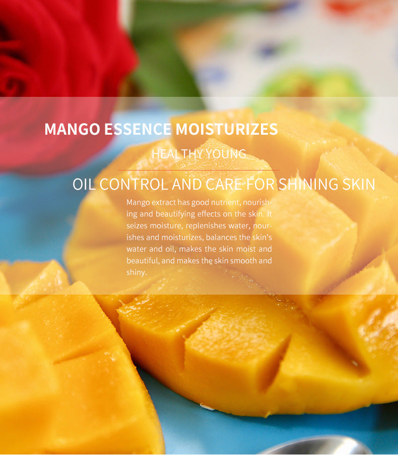 Cross-border Plant and Fruit Face Mask25g  Red Pomegranate Mango Oligopeptide Moisturizing Mask Export Manufacturer Wholesale