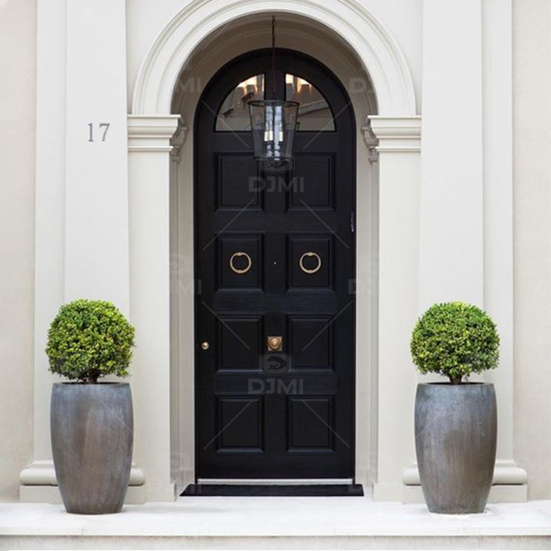 Custom Cheap Wholesale Sales Reasonable Price Wooden Entry Exterior Doors 36x80 Wood Arched Exterior Door