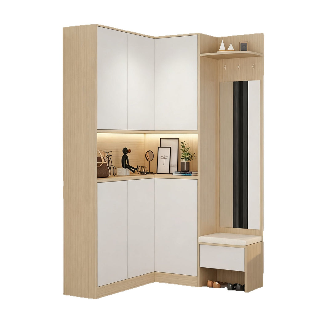 Honeycomb Aluminum Alloy Entryway Shoe Cabinet Custom Home Doorway Integrated Cabinet Wall Storage Factory Direct