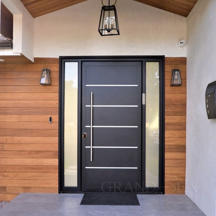 Modern Style Interior Stainless Steel Door Double Swing Open High Security Steel Door