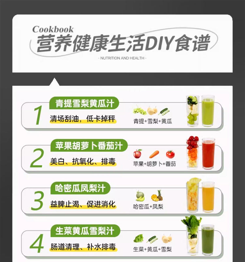 Dropshipping Juicer with Pulp Separator, Small Household Juice Maker, Stainless Steel Multifunctional Fruit Extractor