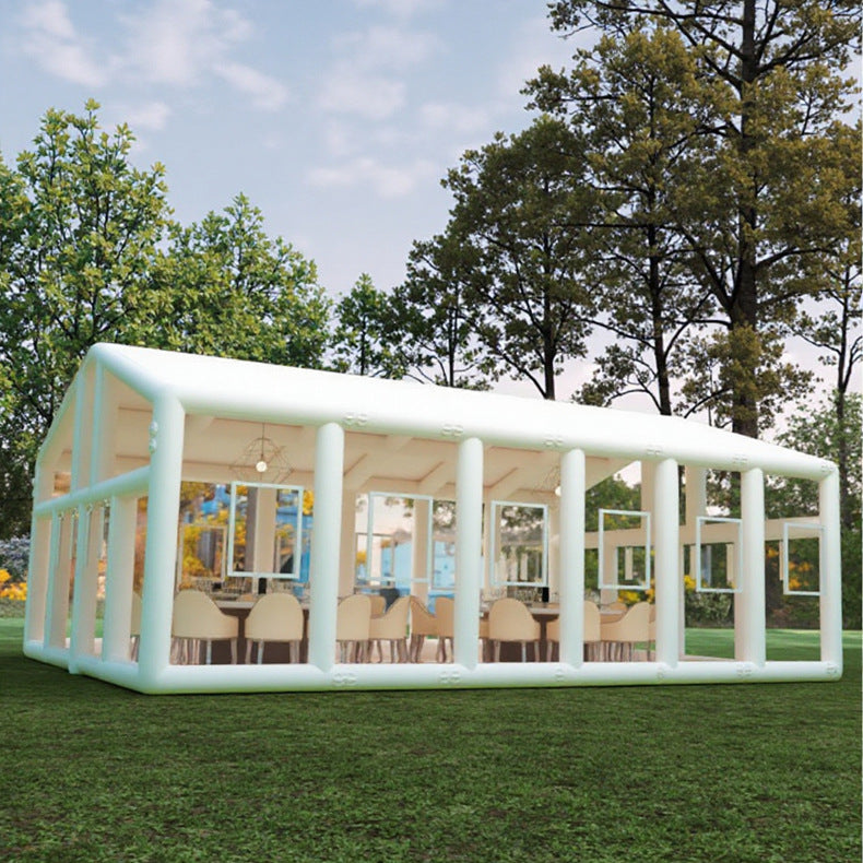 Internet Celebrity Inflatable Tent Large Outdoor Wedding Exhibition Mobile Banquet Tent Emergency Rescue Anti-epidemic Insulation Double Layer