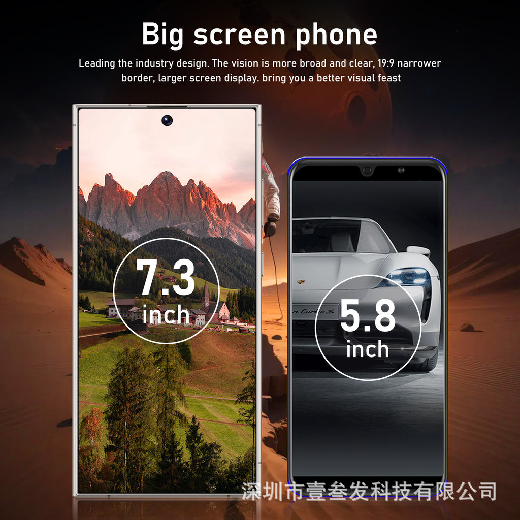 New S25 Ultra Smartphone12+512 7.3Inch Large Screen C25Ultra Mobile Phone