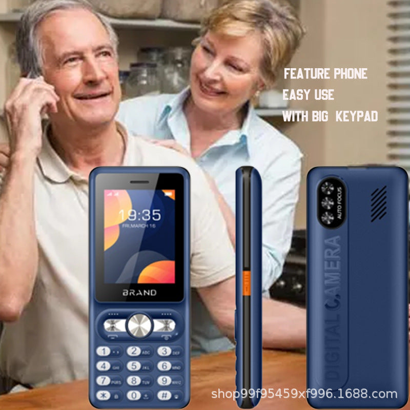 2.4Large Volume Earpiece with Camera Factory Dual SIM Button Straight Board for Elderly and Students Functional Phone