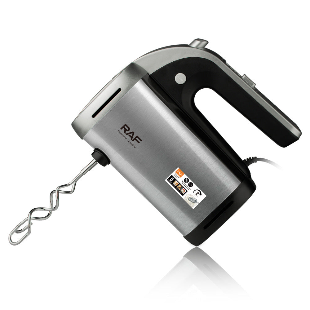RAF European Standard7Electric Egg Beater Household Handheld High-Power Egg Mixer Dough Kneading Baking Blender