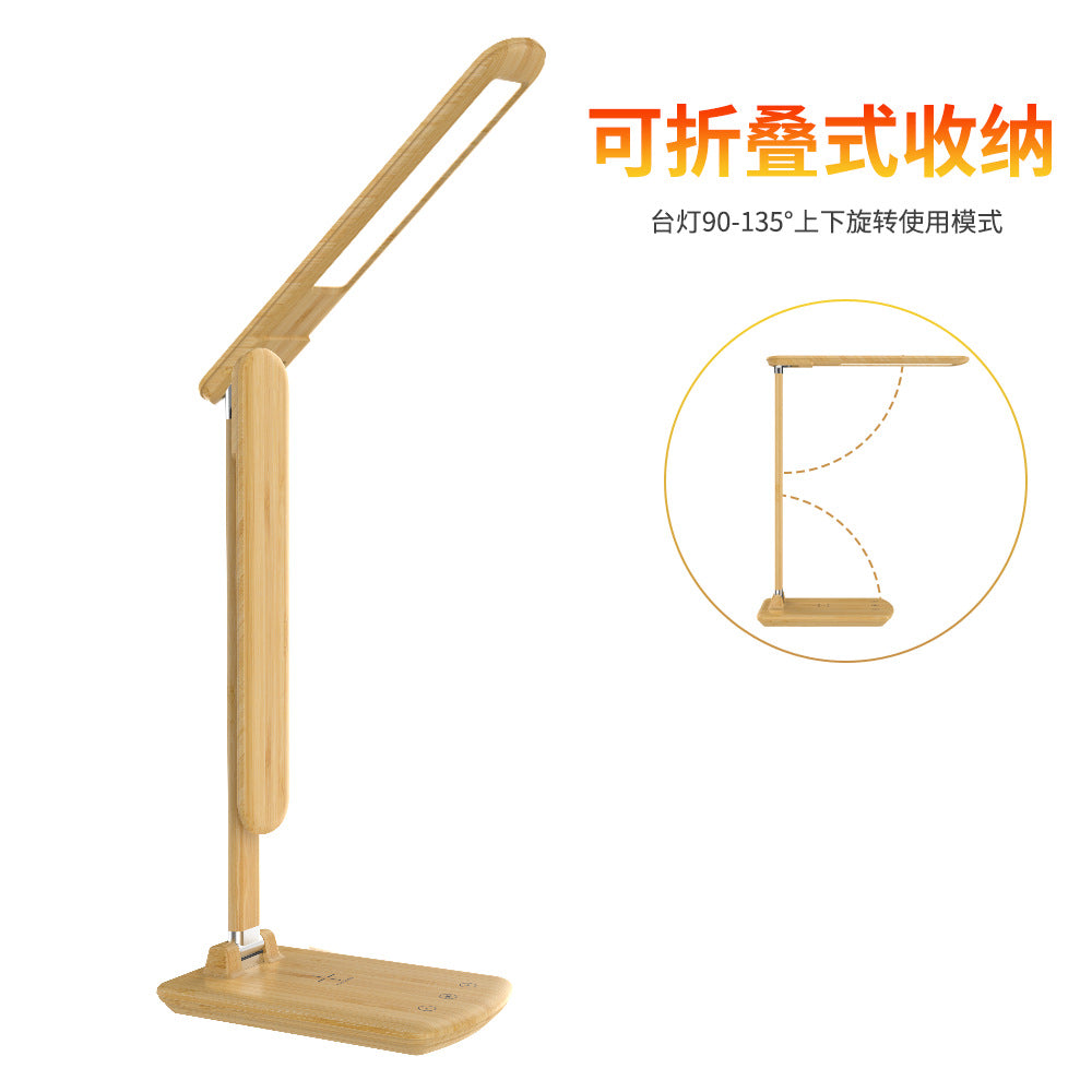 Smart Desk Lamp with Wireless Charging for Phones, Desk Lamp for Study, Bedroom, Children's Eye Protection, Office Gift Lamp