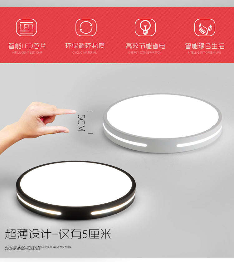 led Ceiling Light Master Bedroom Light Internet Celebrity Simple Modern Room Light Cozy Romantic Balcony Lighting Atmospheric Home Use