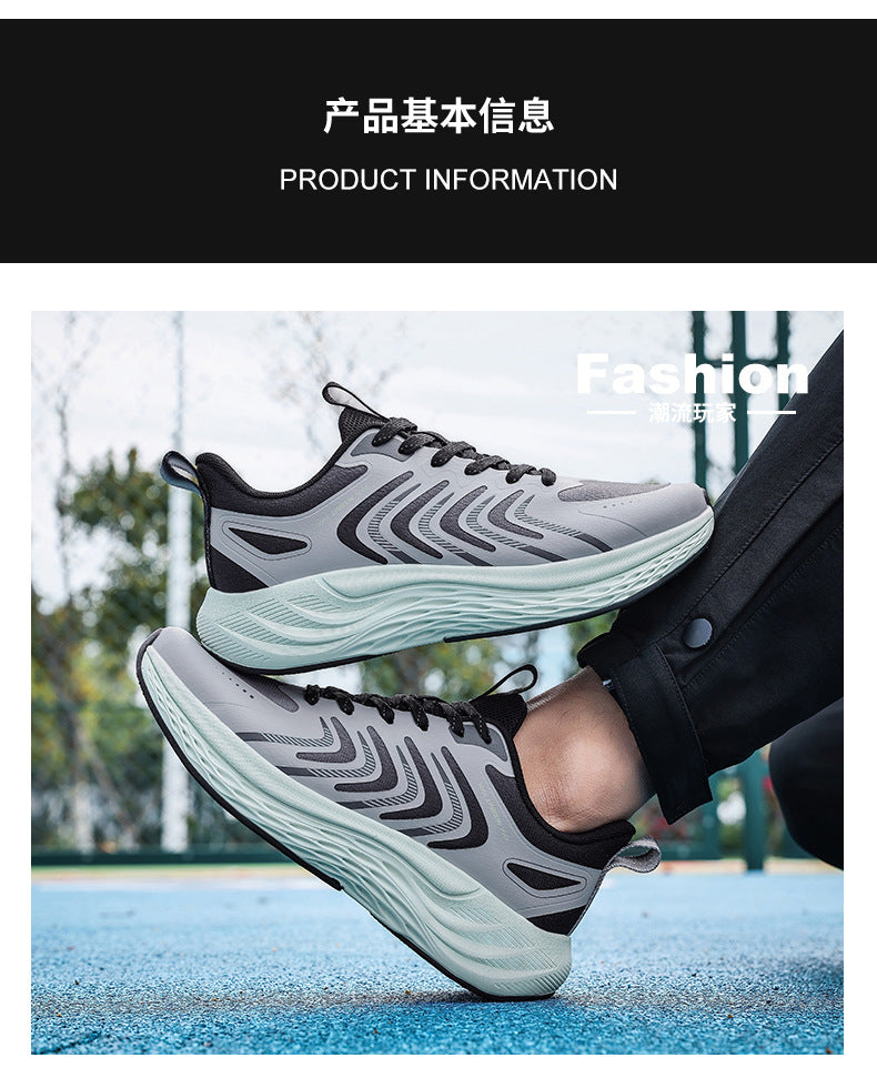 2025New Men's Shoes Lightweight Running Soft Sole Breathable Non-Slip Odor-Resistant Men's Mesh Outdoor Casual Shoes Sports Shoes