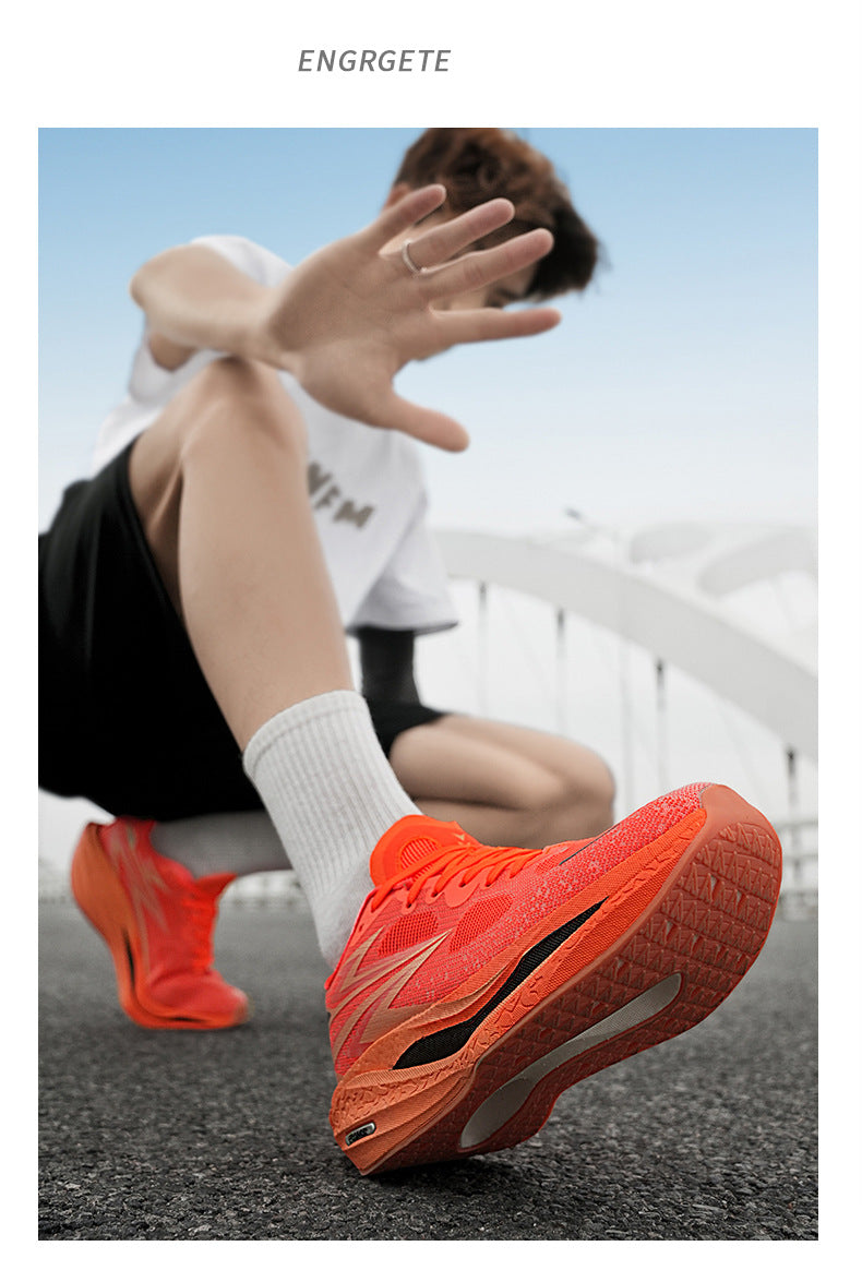 Summer New Style Fei Ran4Jacquard Breathable Comfortable Sports Men's Shoes Fashionable Lightweight Cushioned Wear-resistant Youth Running Shoes