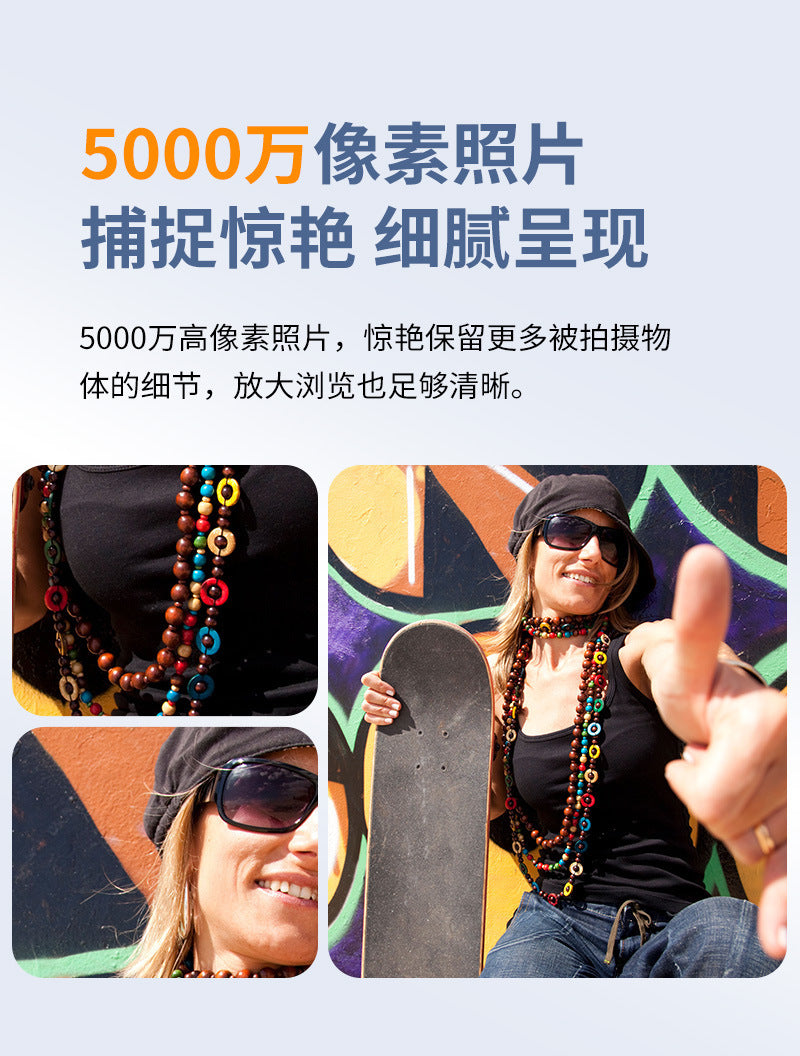 6k Handheld Action Camera EIS Anti-Shake HD wifi Outdoor wireless shooting cycling and skiing camera