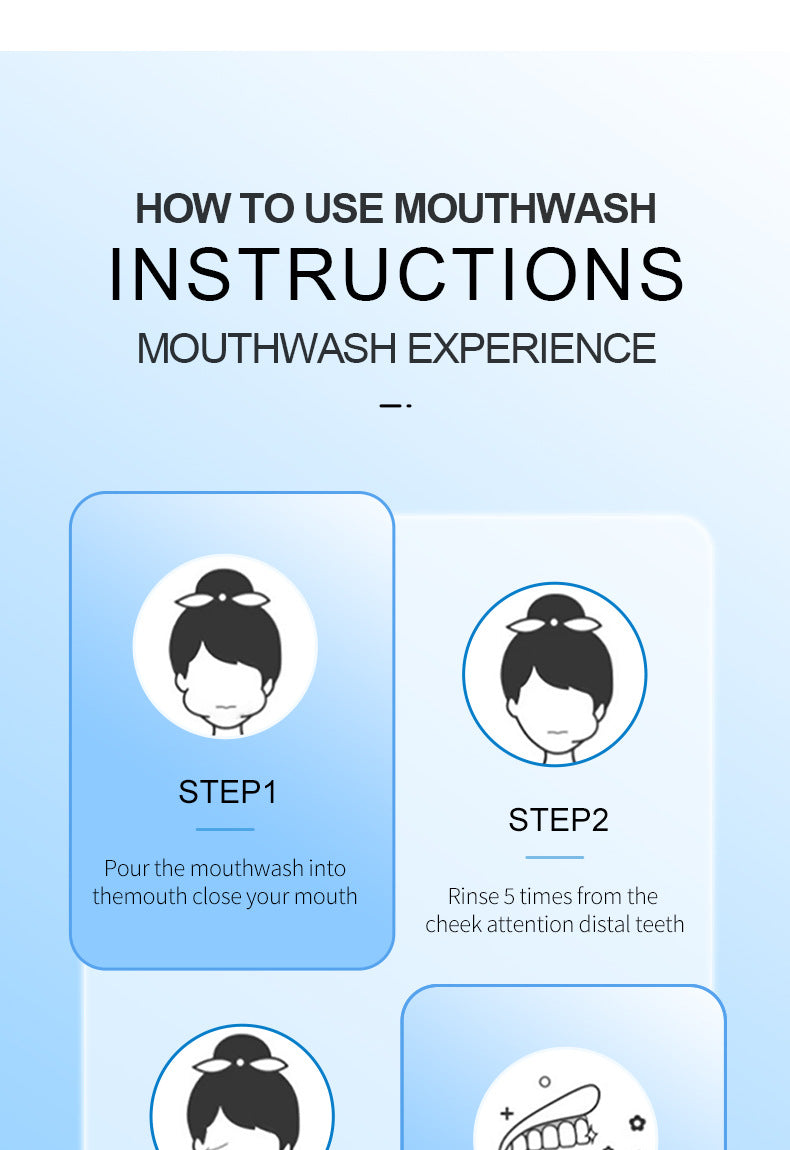 All English Mouthwash250ml  SADOER Peach Mint Lemon Oral Care  Foreign Trade Wholesale