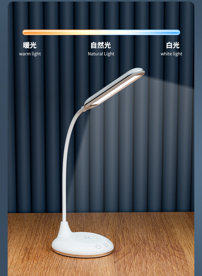 LED Desk Lamp Eye Protection Desk Student Bedroom Home Bedside Lamp Simple Business Desk Lamp Wireless Charging Desk Lamp Wholesale