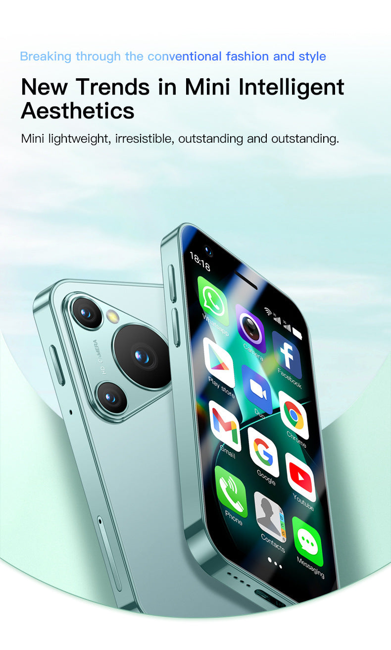 P70promax Mini Mobile Phone3.04-inch Quad-Core Android8.1Ultra-Small Pocket Traditional Chinese Google