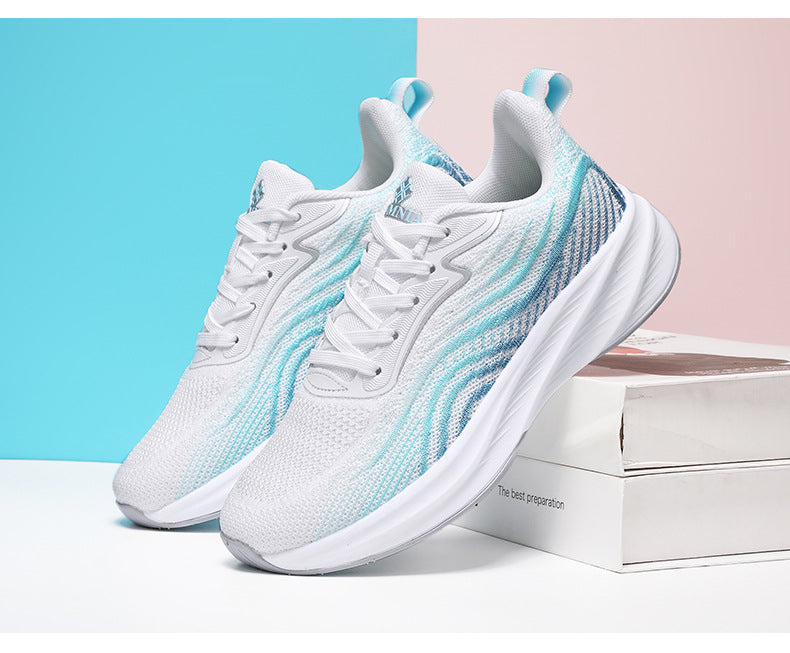 2024Chunxin Professional Running Shoes for Men and Women, Breathable Flyknit Mesh, Lightweight, Non-Slip, Student Physical Test Training Sports Shoes