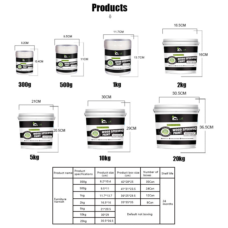 Wood Varnish Cabinet Window Frame Drawer Renovation Color Change Paint Water-based Renovation Latex Paint for Solid Wood Doors